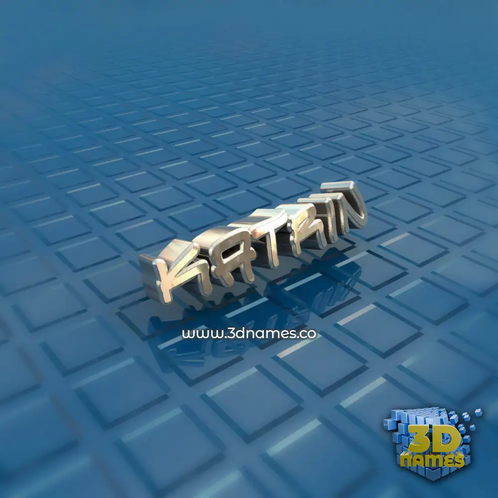 katrin in Blue Bling style - 3D name wallpaper