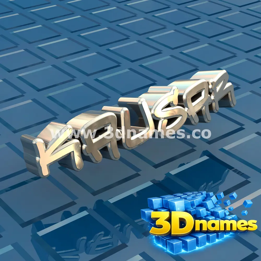 kausar in Blue Bling style - 3D name wallpaper