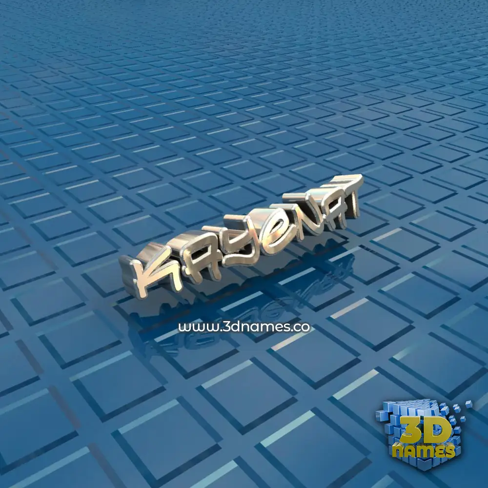 kayenat in Blue Bling style - 3D name wallpaper