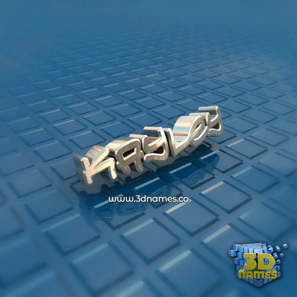 kayley in Blue Bling style - 3D name wallpaper