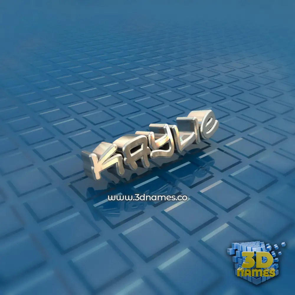 kaylie in Blue Bling style - 3D name wallpaper