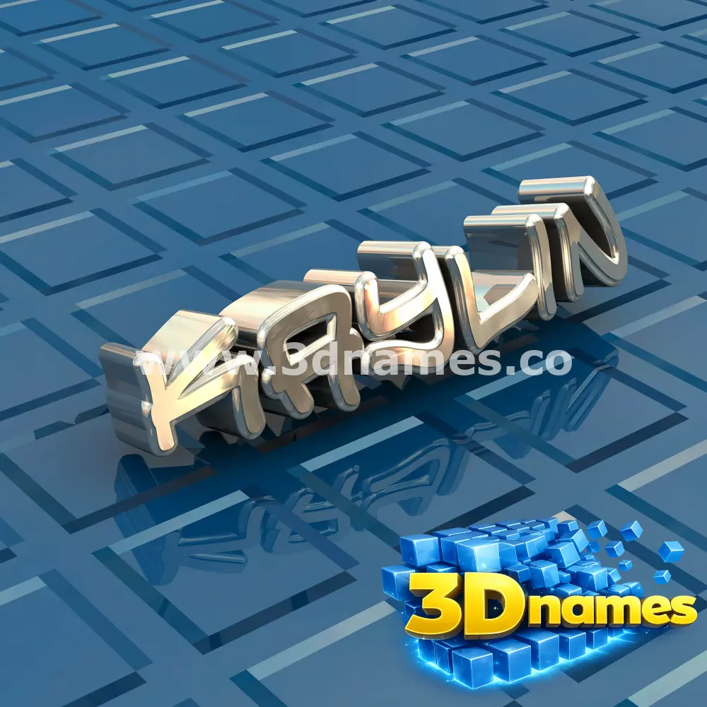 kaylin in Blue Bling style - 3D name wallpaper