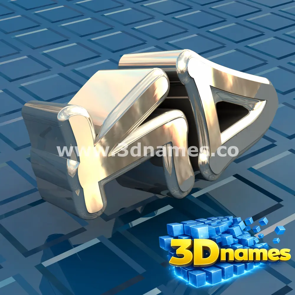 kd in Blue Bling style - 3D name wallpaper