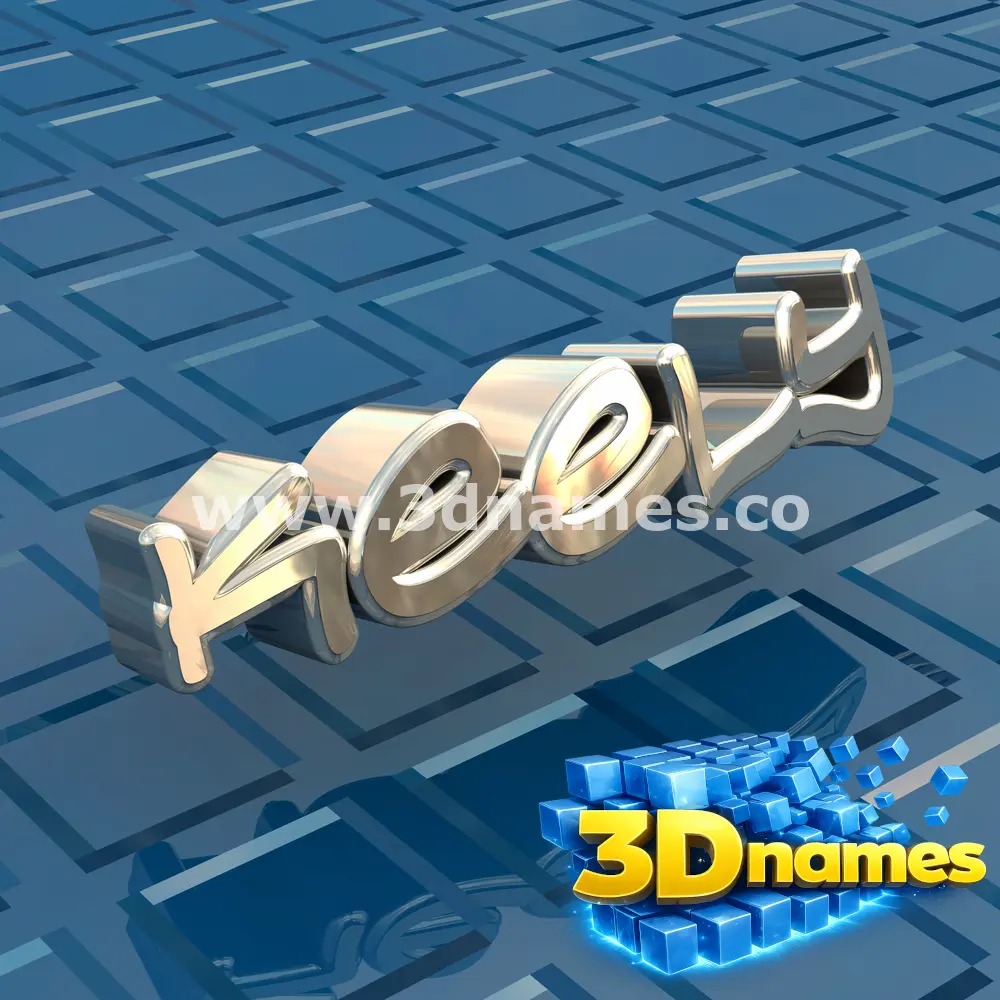 keely in Blue Bling style - 3D name wallpaper