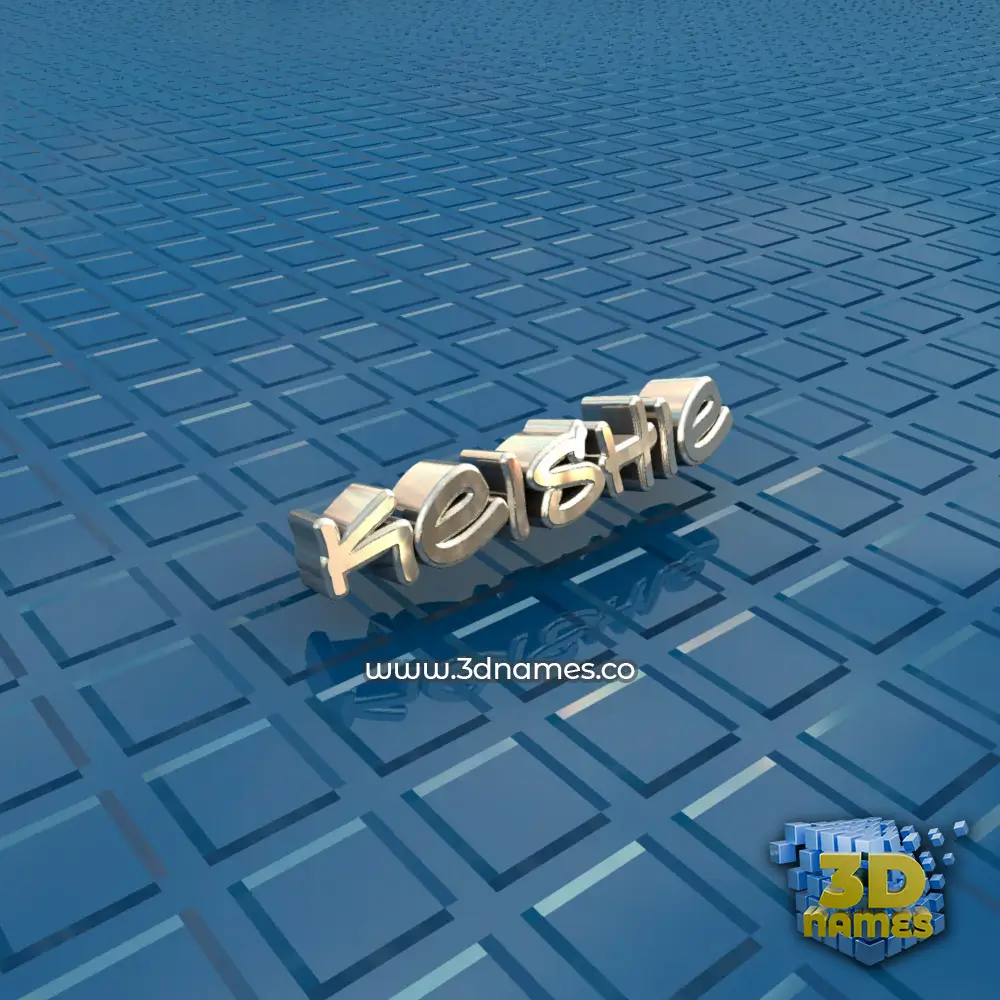 keishie in Blue Bling style - 3D name wallpaper