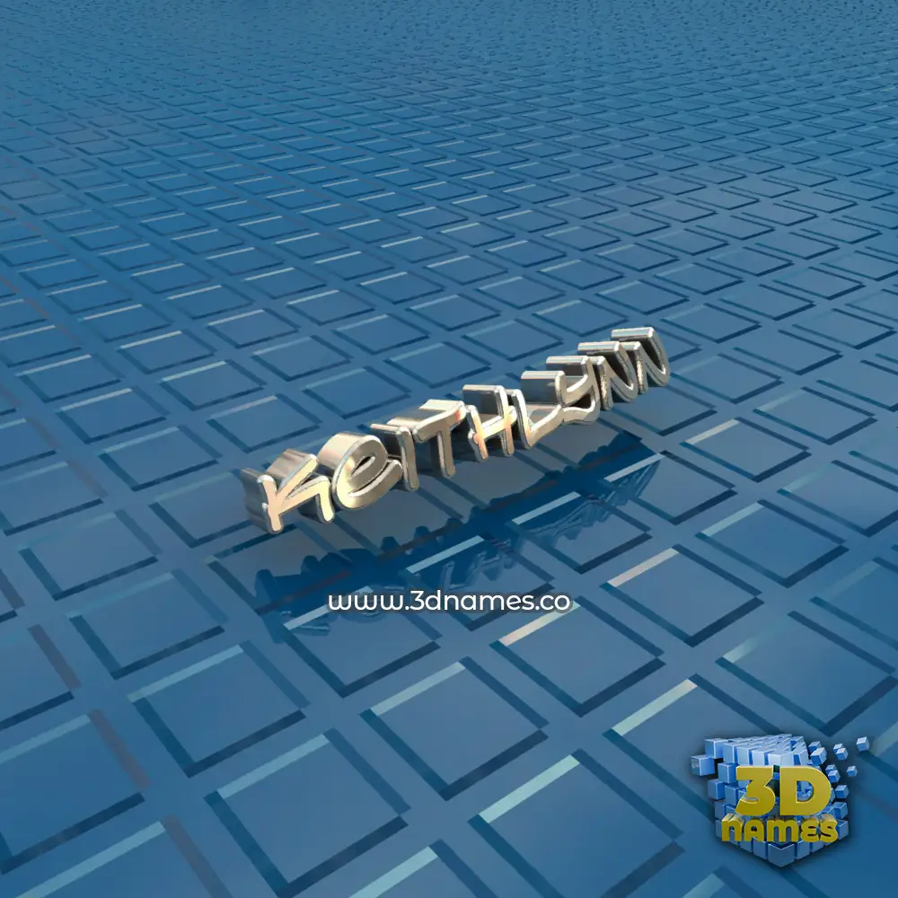 keithlynn in Blue Bling style - 3D name wallpaper