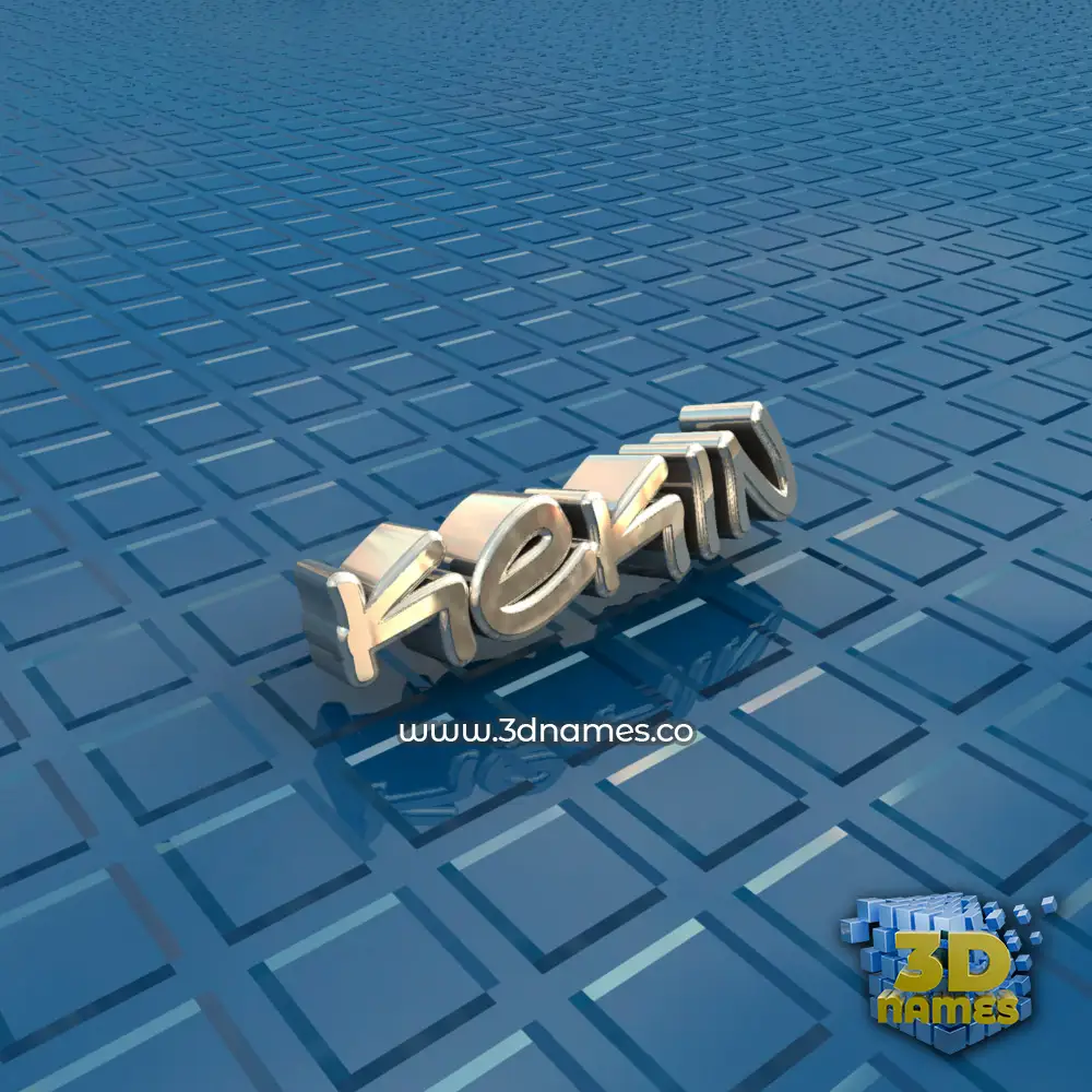 kekin in Blue Bling style - 3D name wallpaper