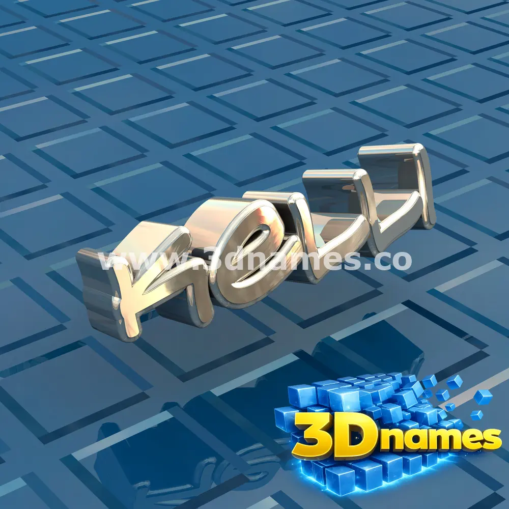 kelli in Blue Bling style - 3D name wallpaper
