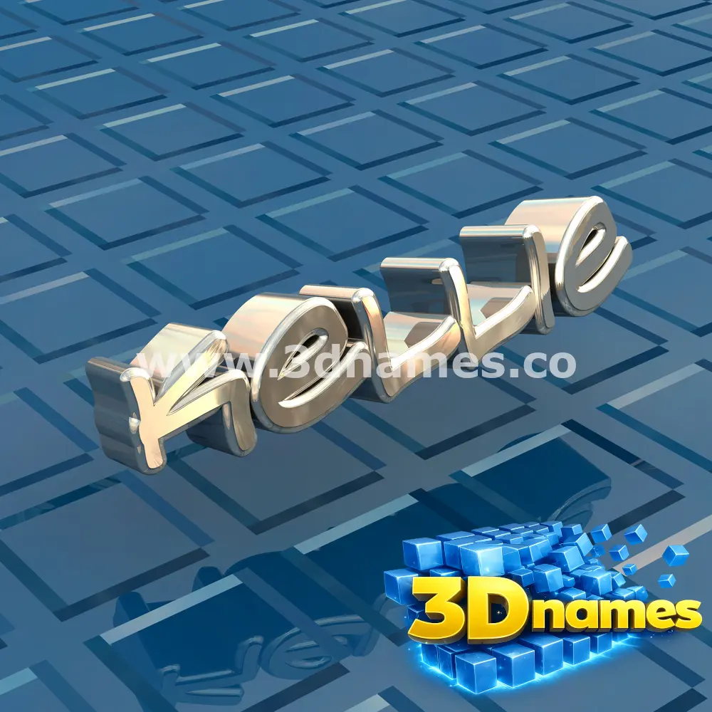kellie in Blue Bling style - 3D name wallpaper
