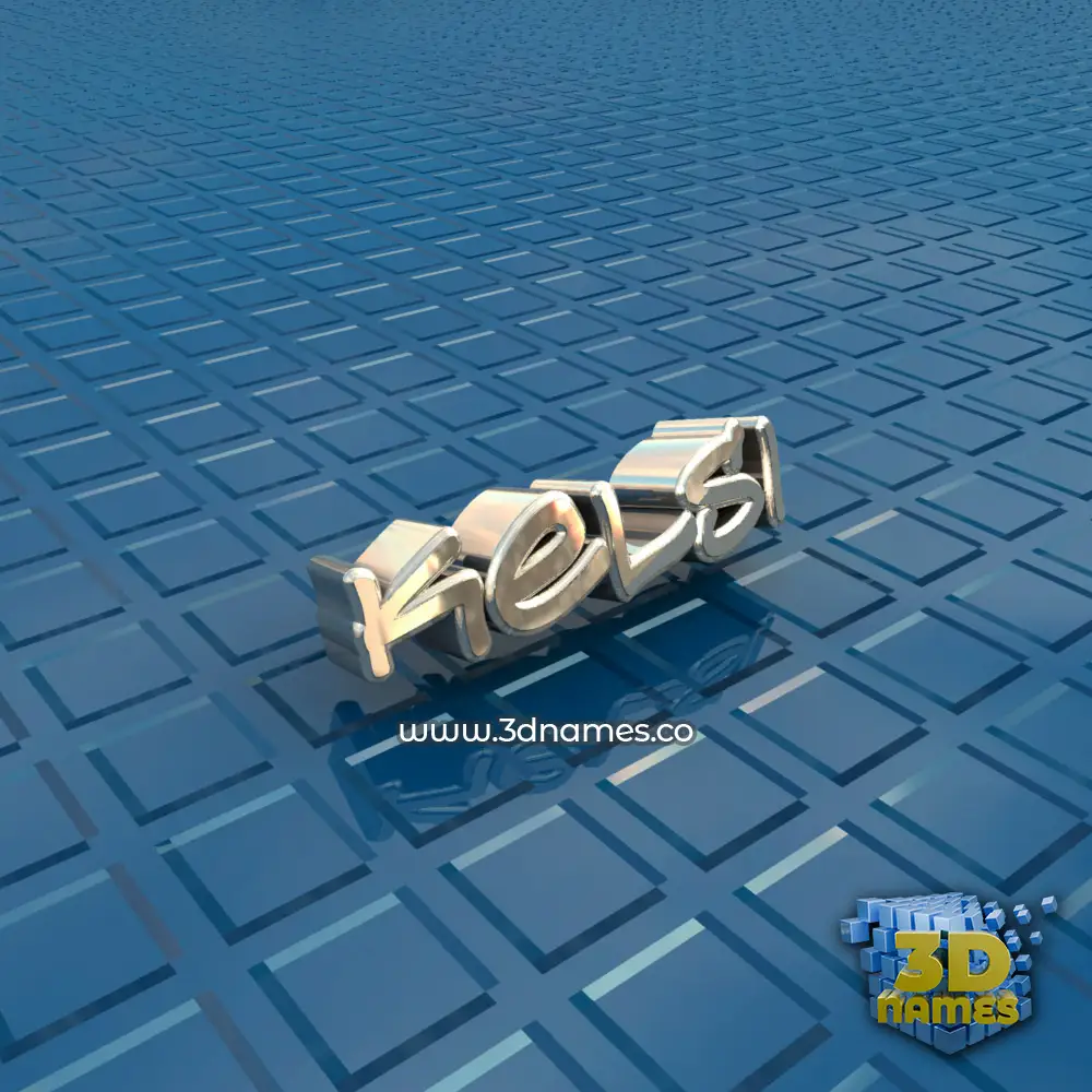 kelsi in Blue Bling style - 3D name wallpaper