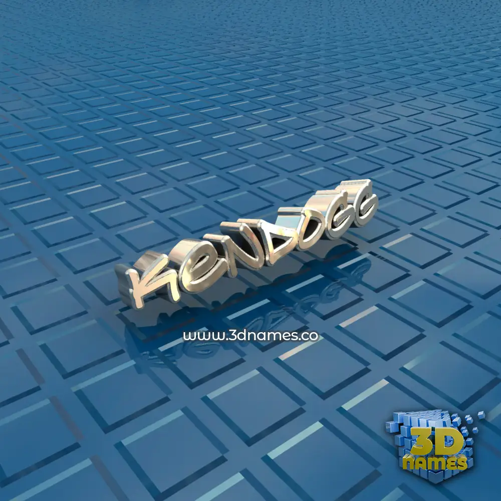 kendogg in Blue Bling style - 3D name wallpaper
