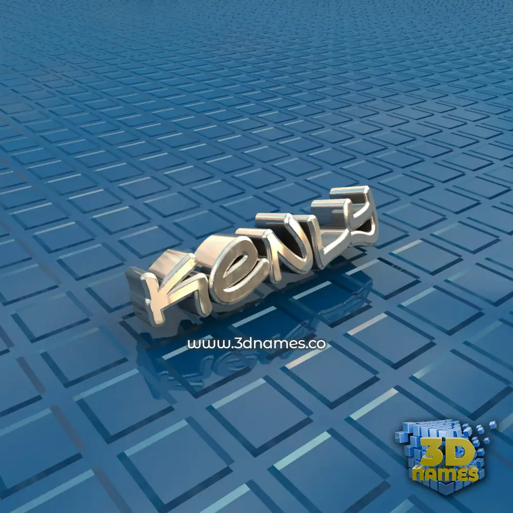 kenly in Blue Bling style - 3D name wallpaper