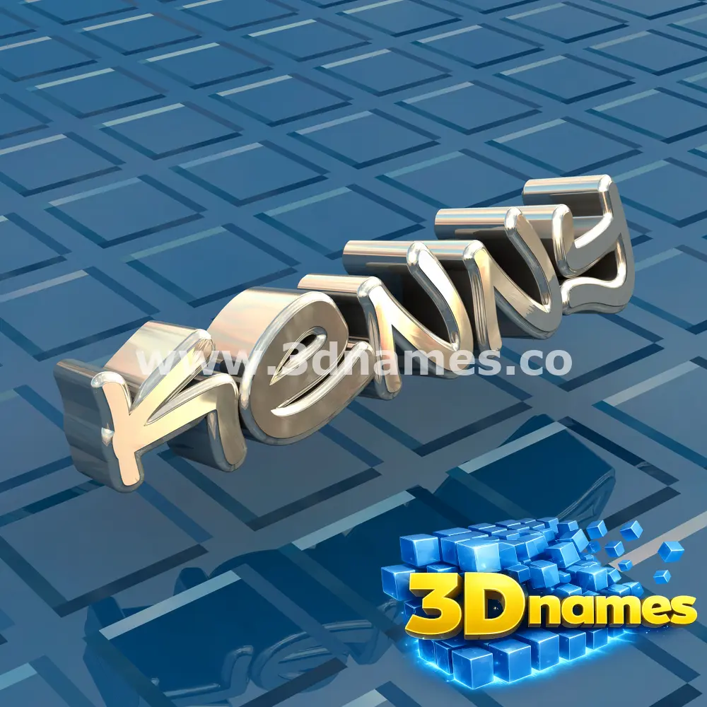kenny in Blue Bling style - 3D name wallpaper