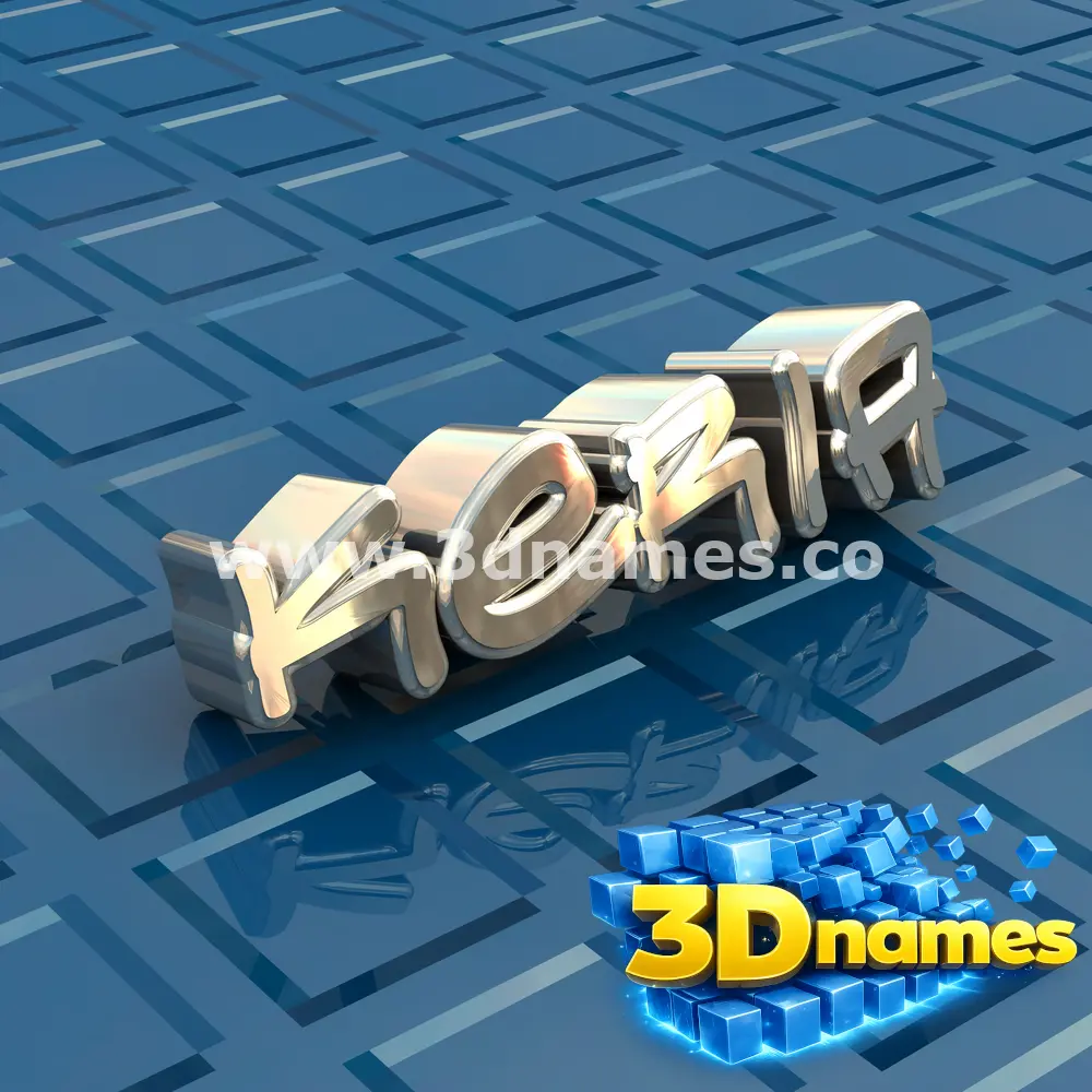 keria in Blue Bling style - 3D name wallpaper