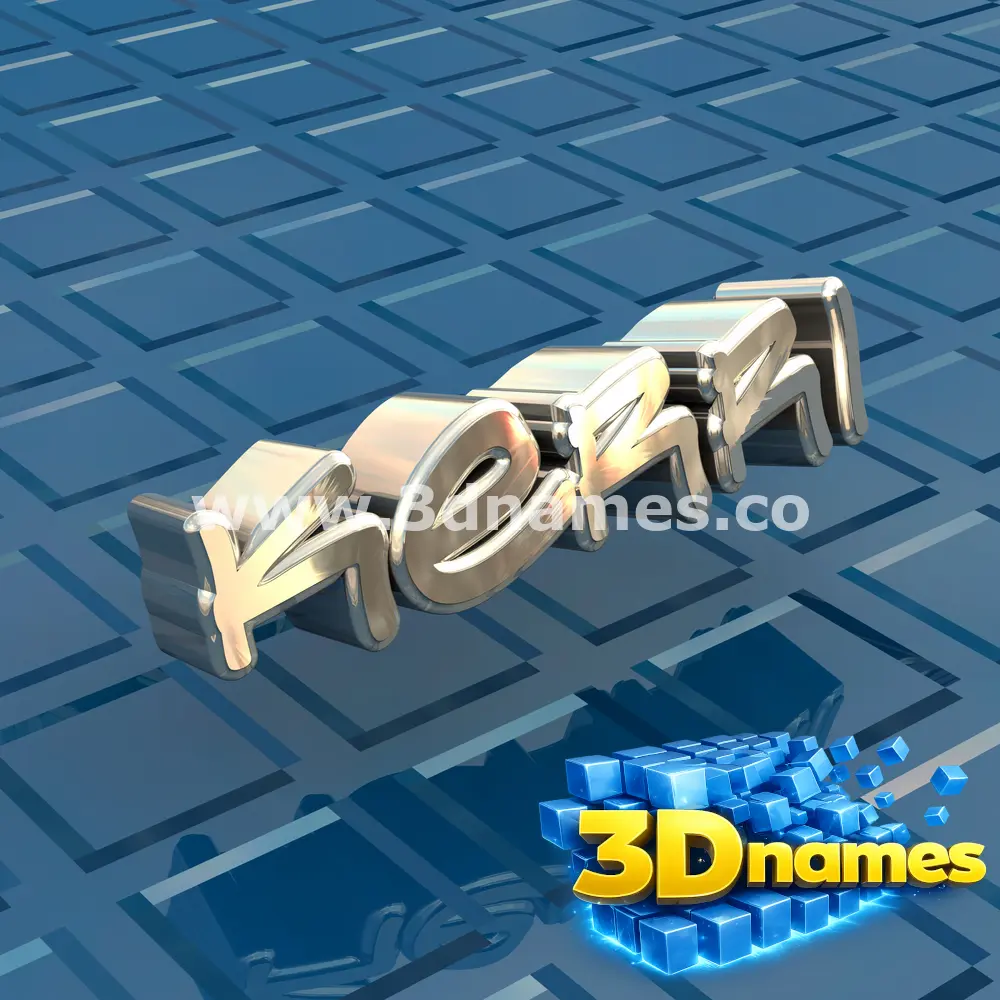 kerri in Blue Bling style - 3D name wallpaper
