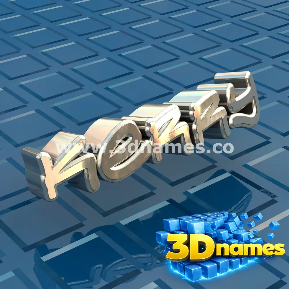 kerry in Blue Bling style - 3D name wallpaper