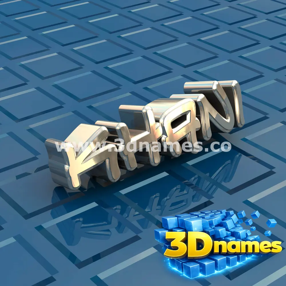 khani in Blue Bling style - 3D name wallpaper