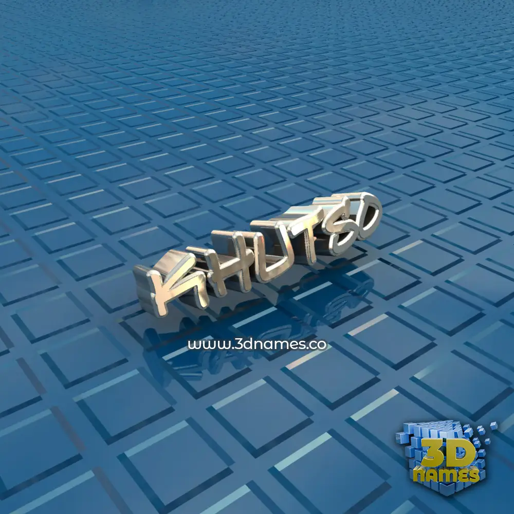 khutso in Blue Bling style - 3D name wallpaper