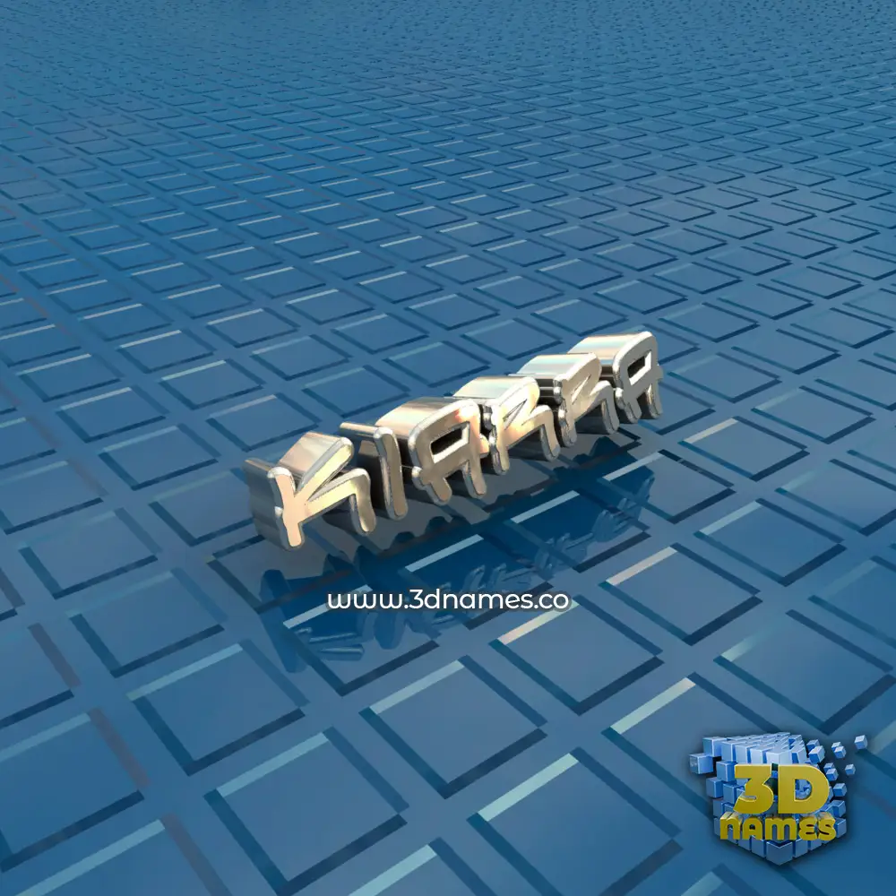 kiarra in Blue Bling style - 3D name wallpaper