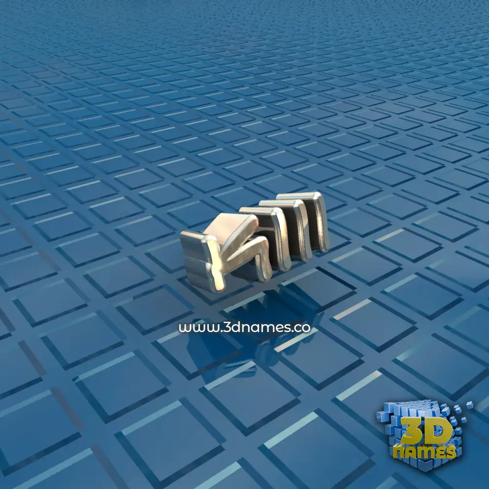 kiii in Blue Bling style - 3D name wallpaper