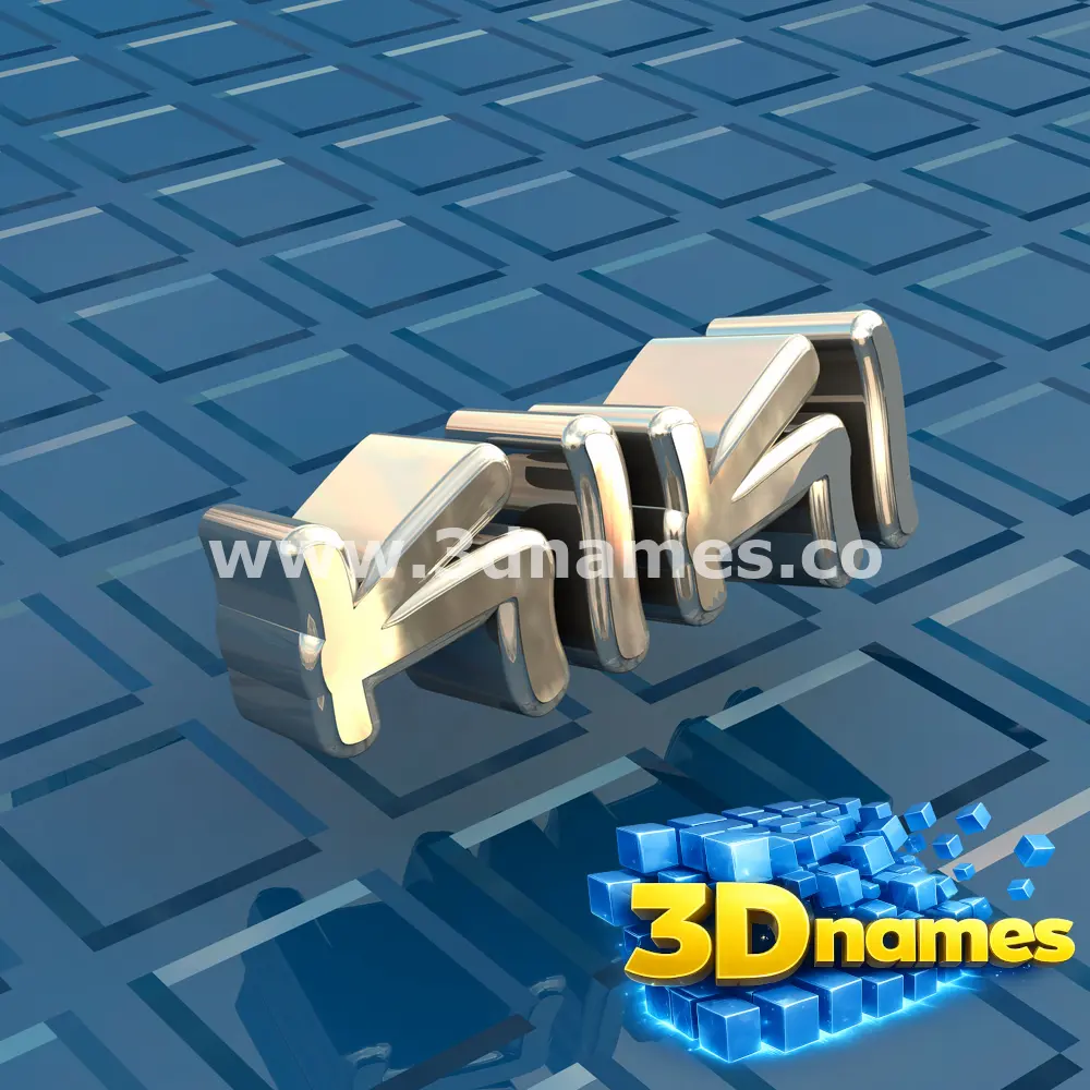 kiki in Blue Bling style - 3D name wallpaper