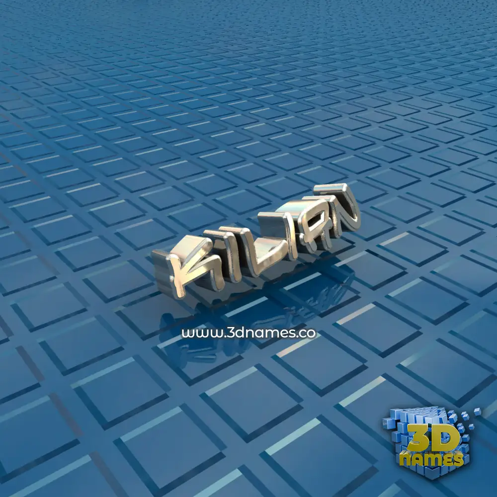 kilian in Blue Bling style - 3D name wallpaper