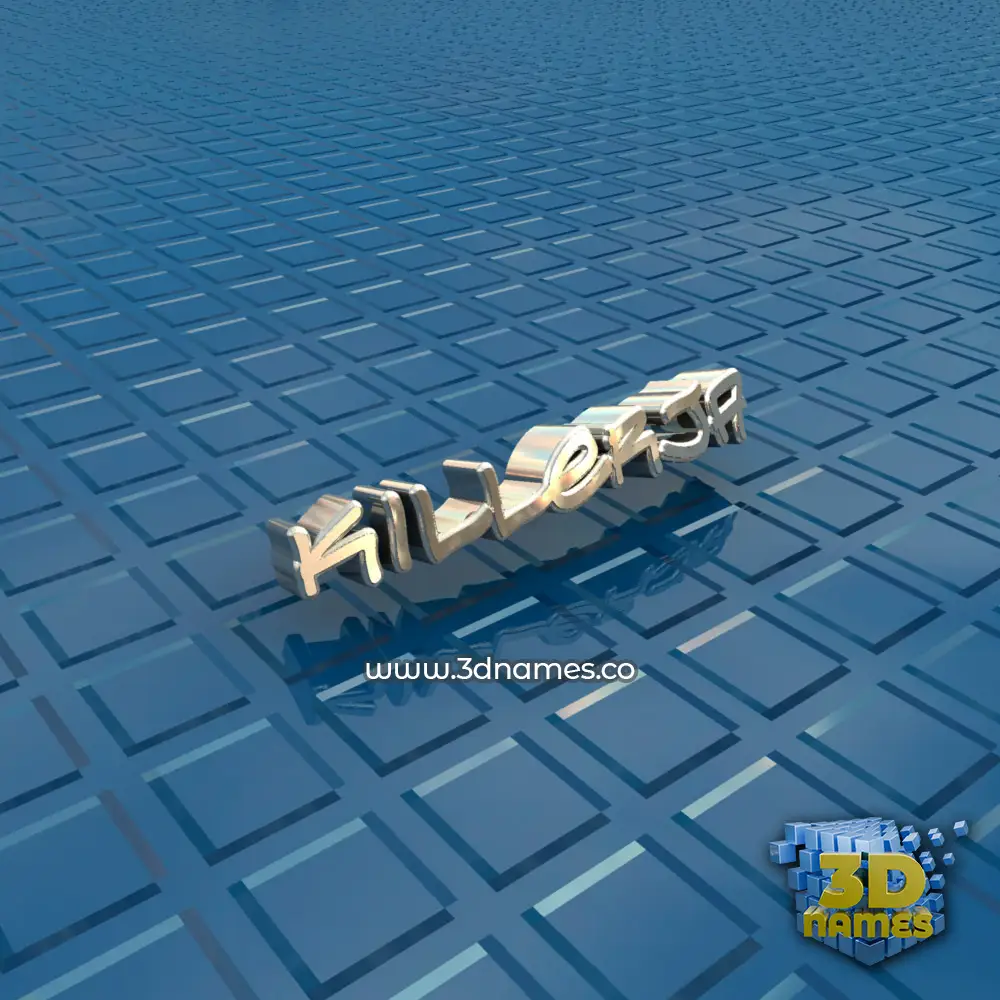 killerja in Blue Bling style - 3D name wallpaper