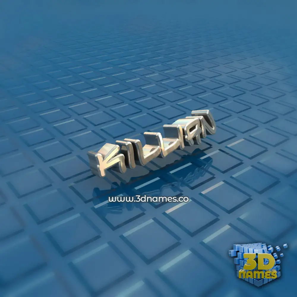 killian in Blue Bling style - 3D name wallpaper