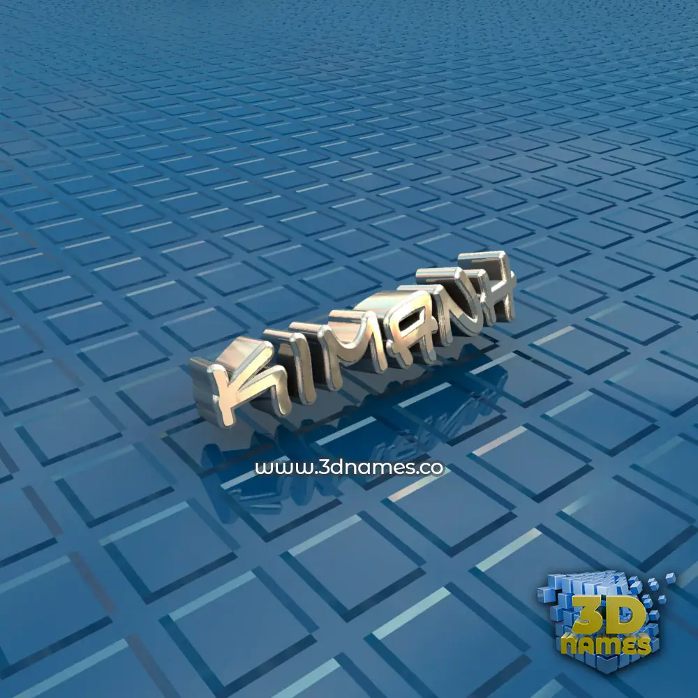kimanh in Blue Bling style - 3D name wallpaper