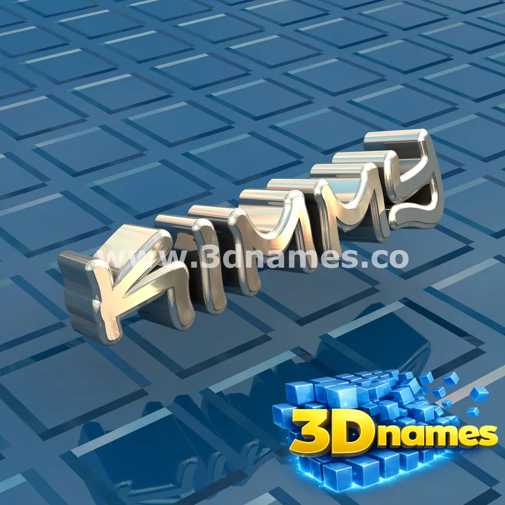kimmy in Blue Bling style - 3D name wallpaper