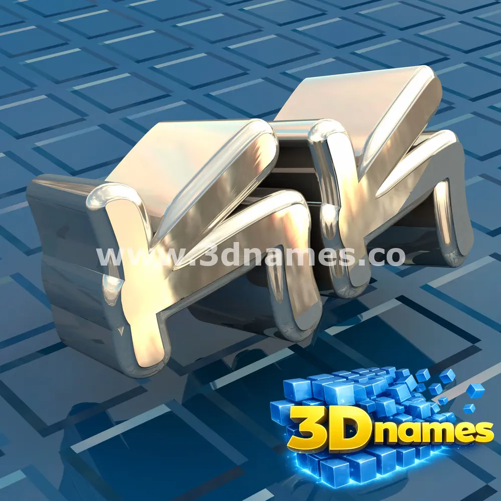 kk in Blue Bling style - 3D name wallpaper