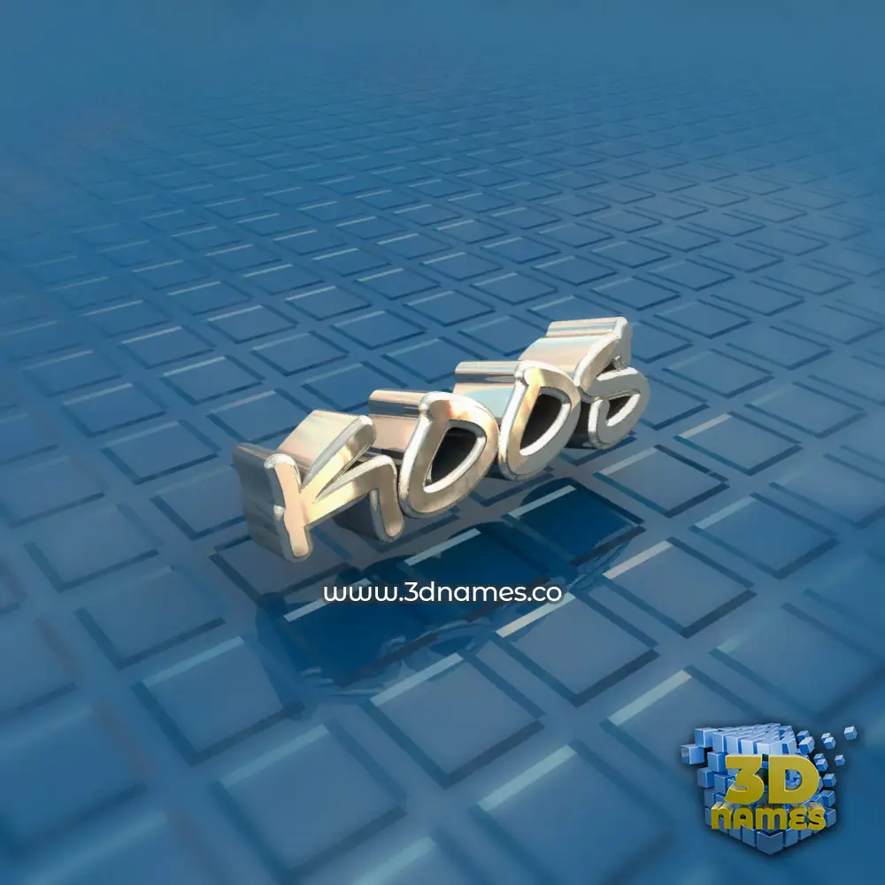 koos in Blue Bling style - 3D name wallpaper