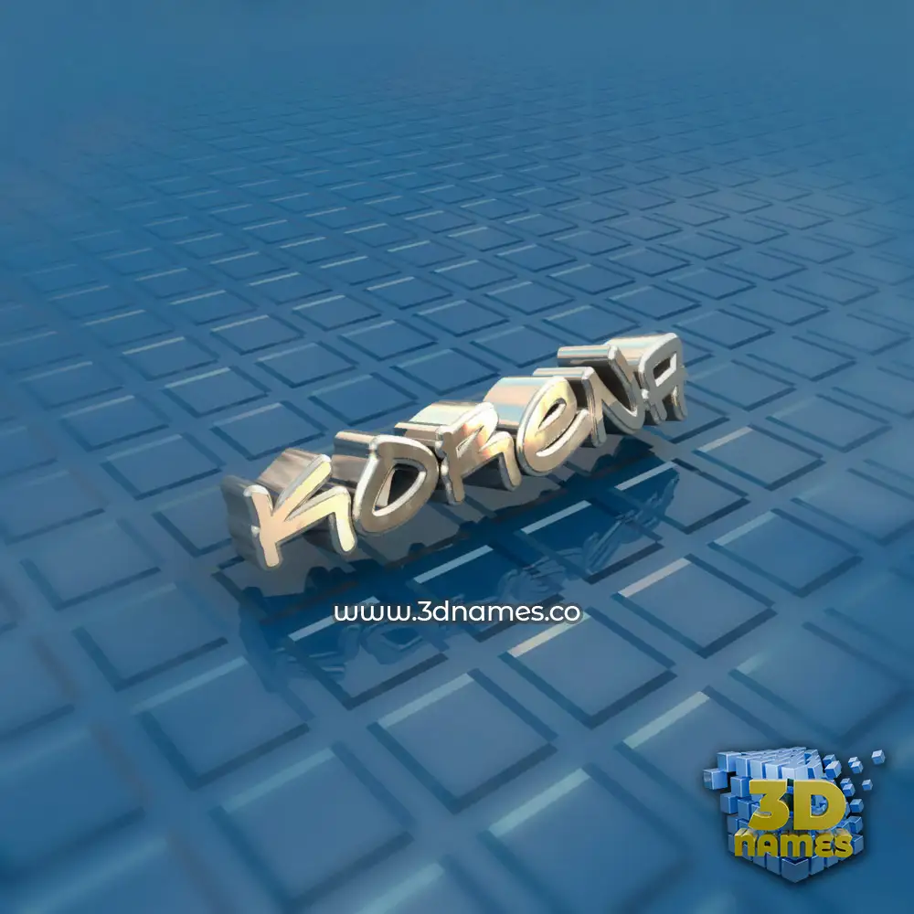 korena in Blue Bling style - 3D name wallpaper