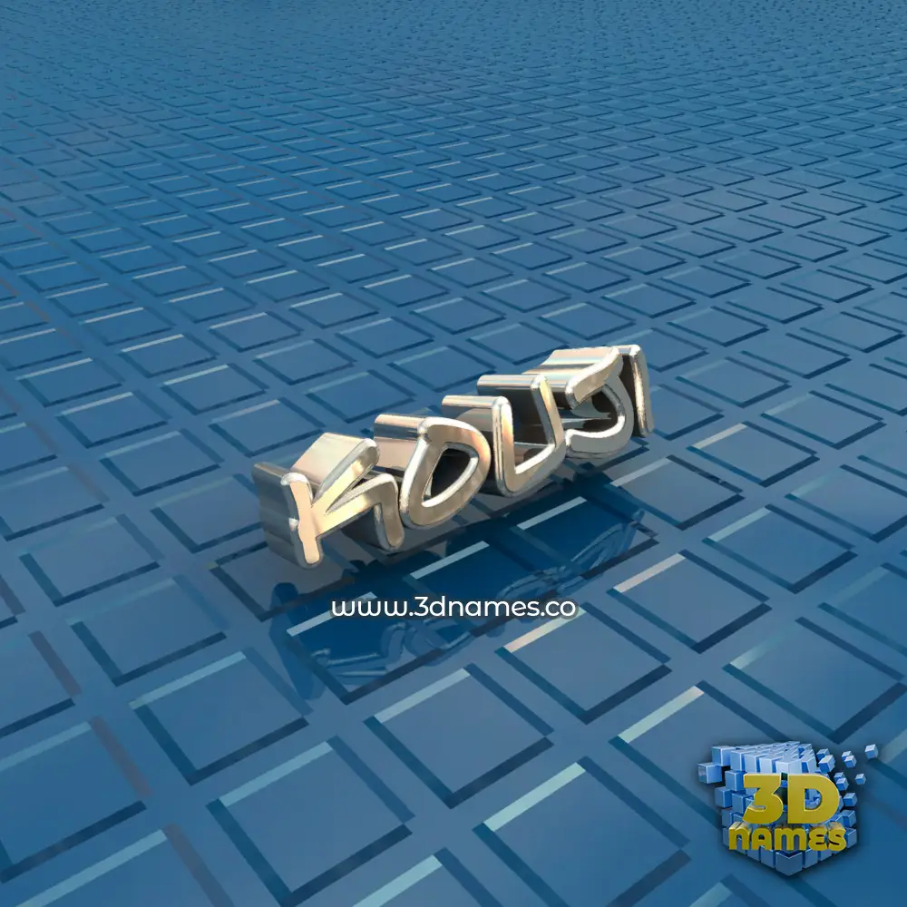 kouji in Blue Bling style - 3D name wallpaper