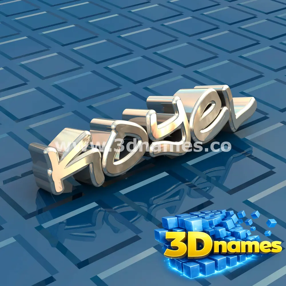 koyel in Blue Bling style - 3D name wallpaper