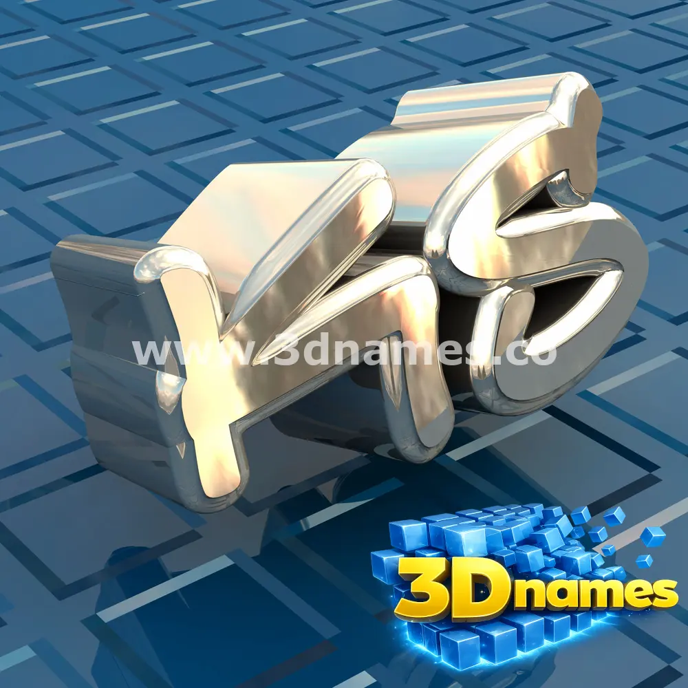 ks in Blue Bling style - 3D name wallpaper