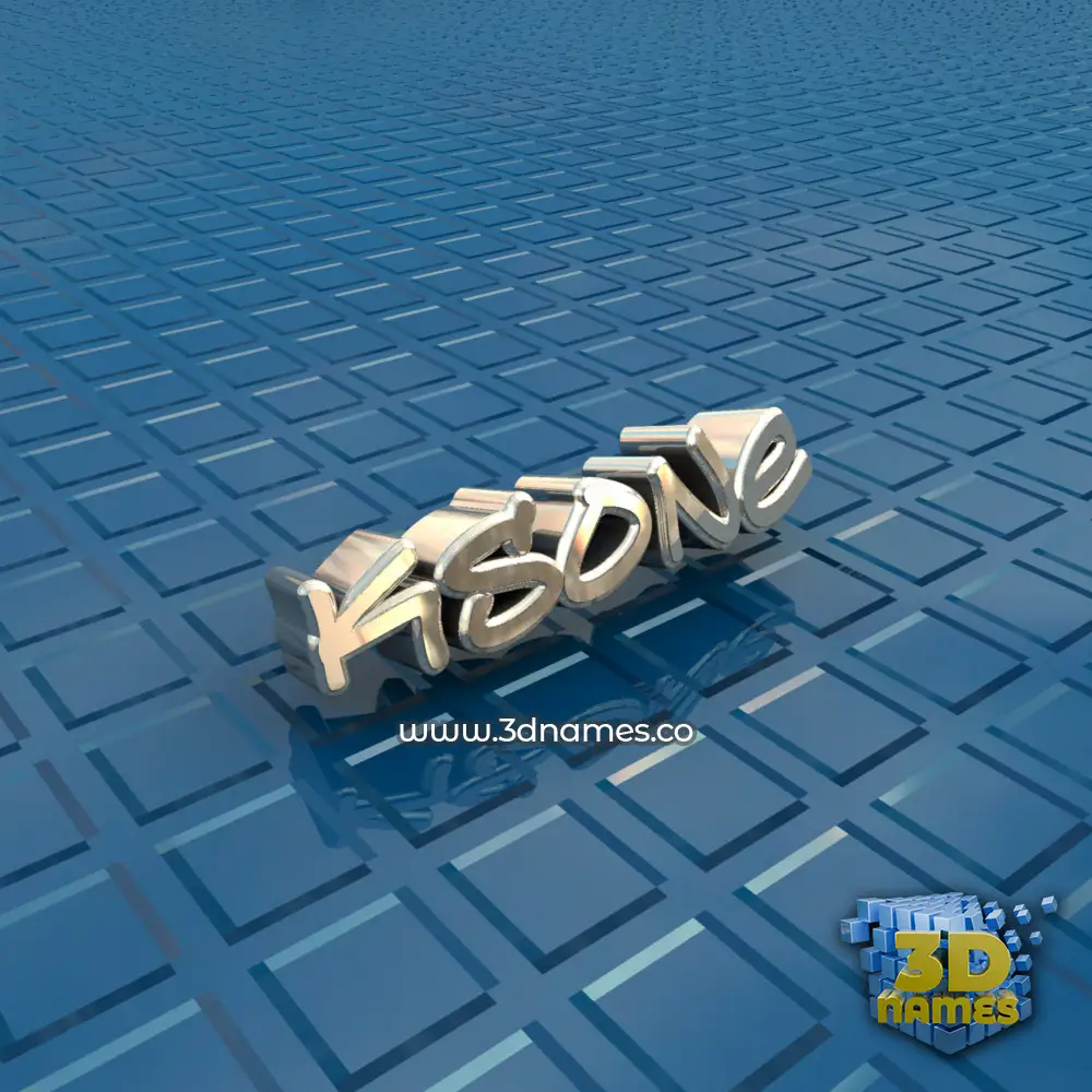 ksone in Blue Bling style - 3D name wallpaper
