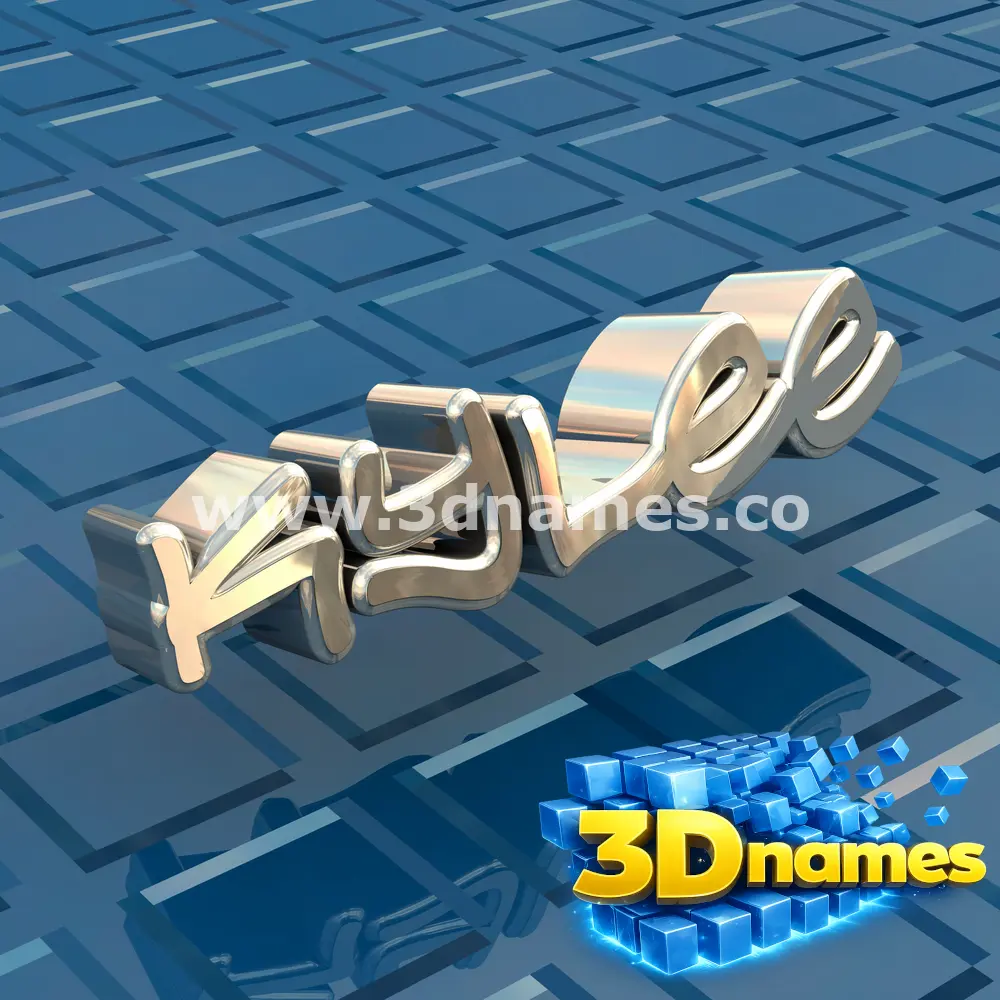 kylee in Blue Bling style - 3D name wallpaper
