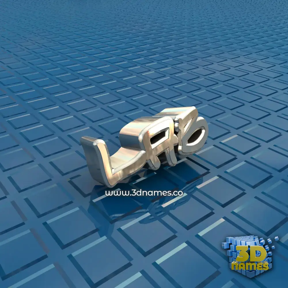 lab in Blue Bling style - 3D name wallpaper