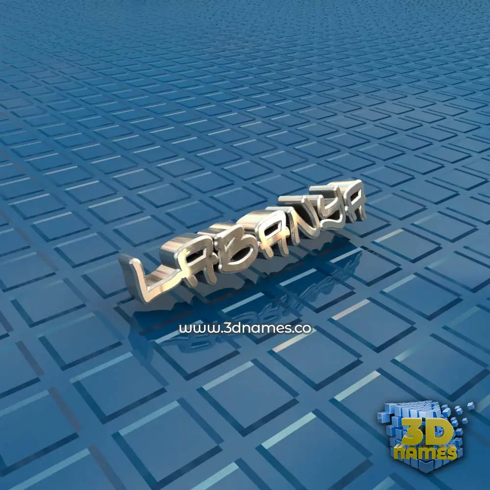 labanya in Blue Bling style - 3D name wallpaper