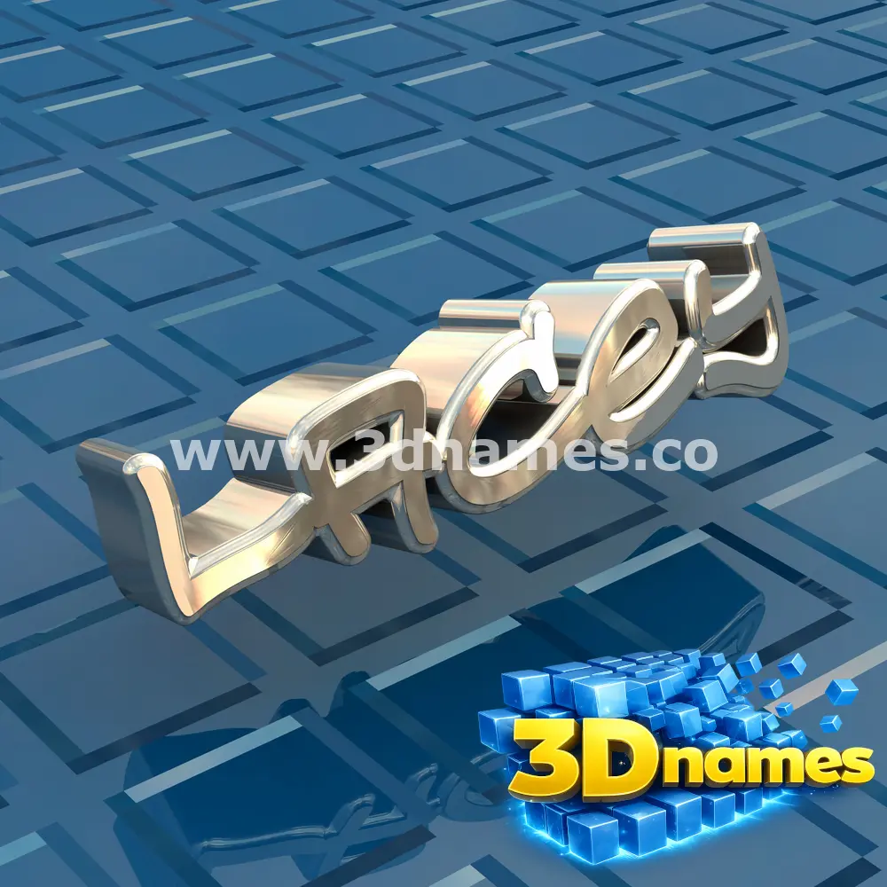 lacey in Blue Bling style - 3D name wallpaper