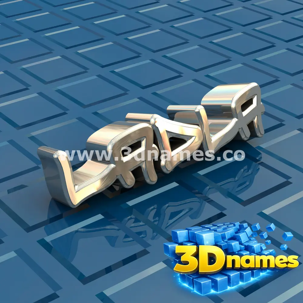 ladla in Blue Bling style - 3D name wallpaper