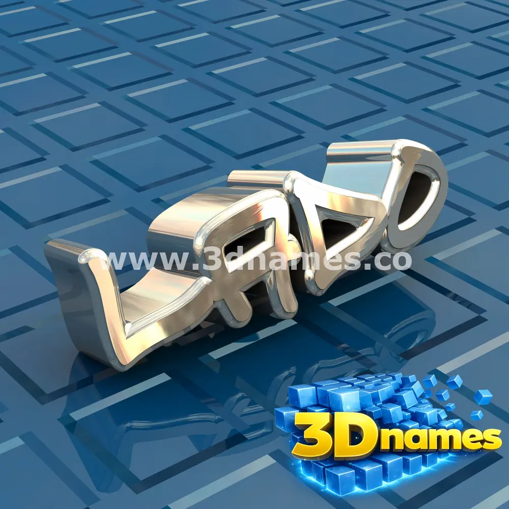 lado in Blue Bling style - 3D name wallpaper