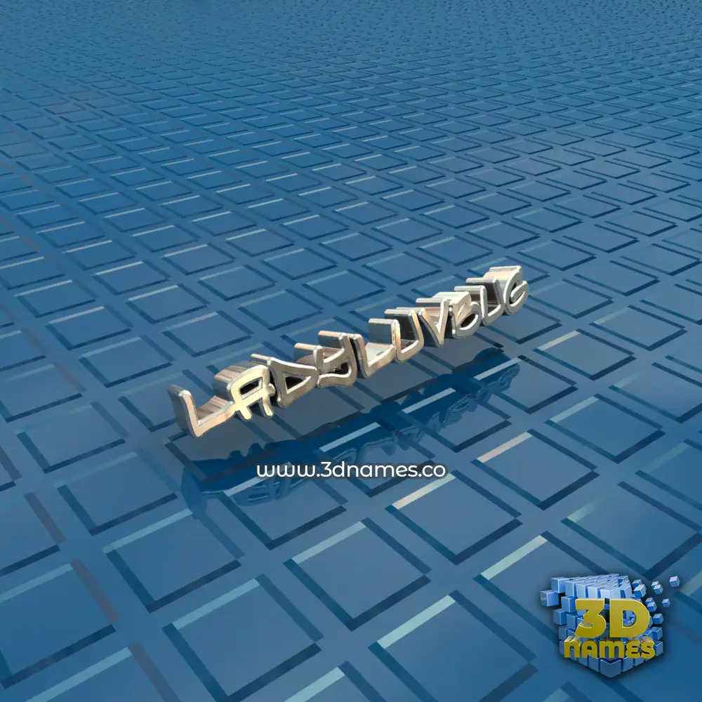 ladyluvbug in Blue Bling style - 3D name wallpaper