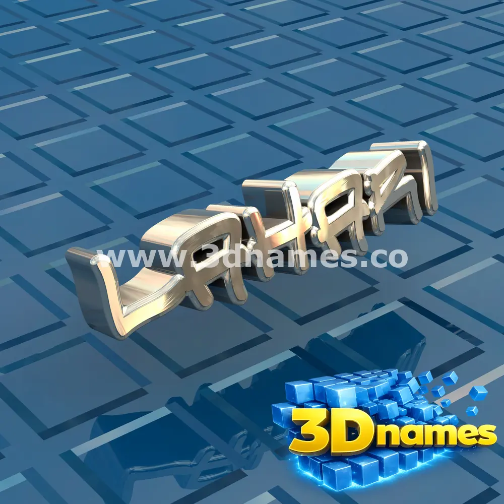 lahari in Blue Bling style - 3D name wallpaper