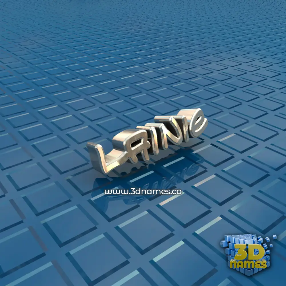 lainie in Blue Bling style - 3D name wallpaper