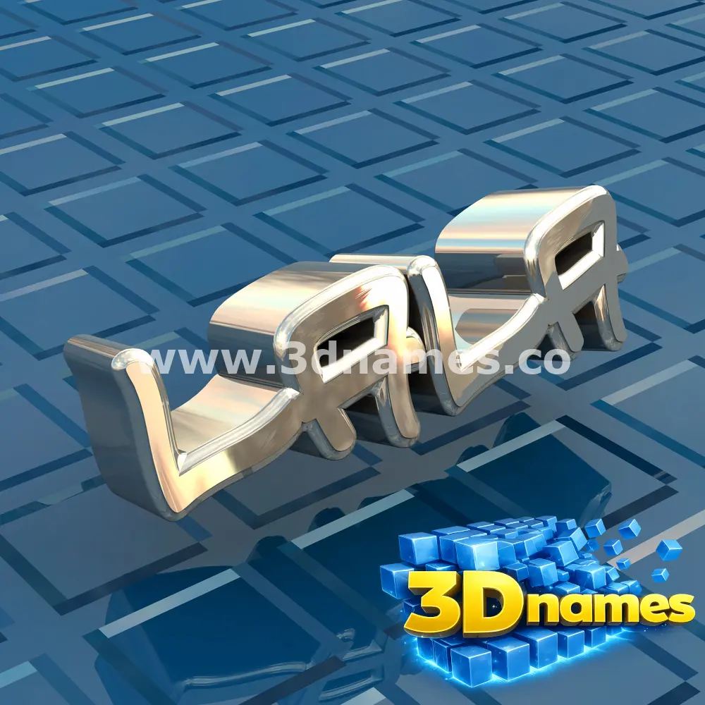 lala in Blue Bling style - 3D name wallpaper