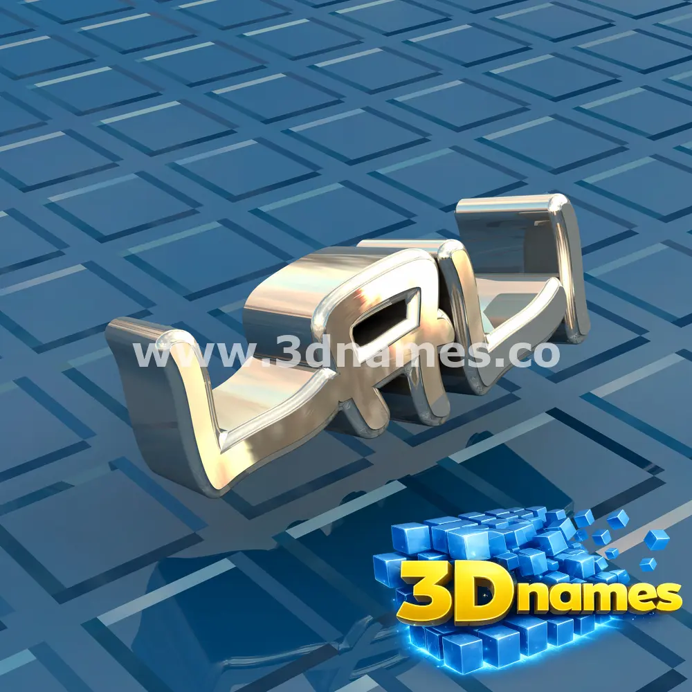 lali in Blue Bling style - 3D name wallpaper