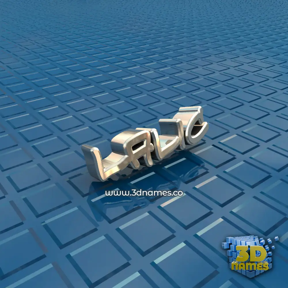 lalic in Blue Bling style - 3D name wallpaper