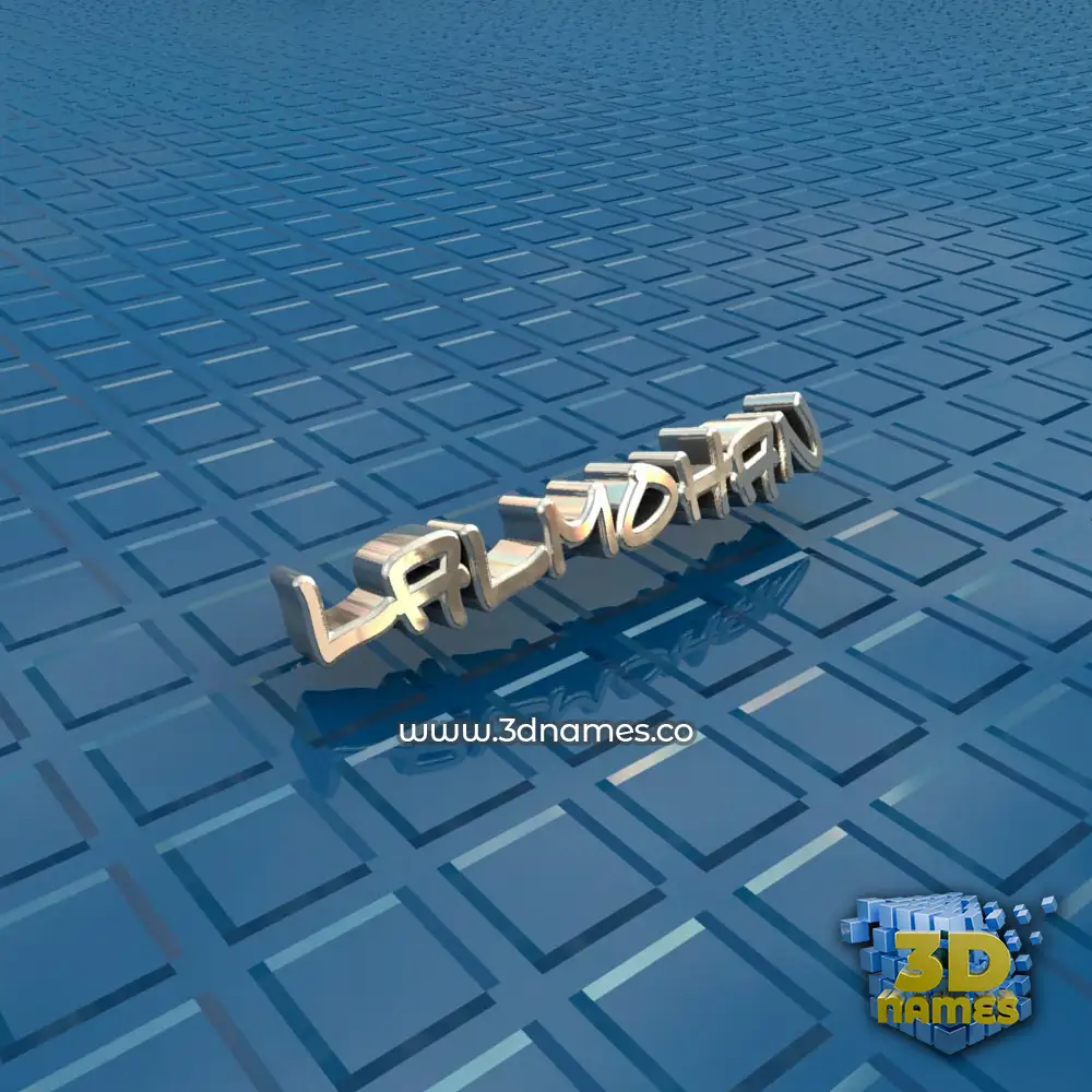 lalmohan in Blue Bling style - 3D name wallpaper